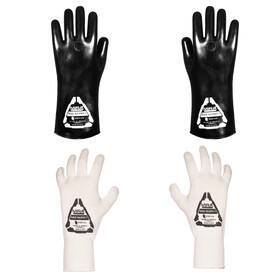 MIRA Safety HAZ-GLOVES CBRN Butyl Gloves in size medium includes four gloves total
